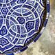 Blue glazed ceramic bowl