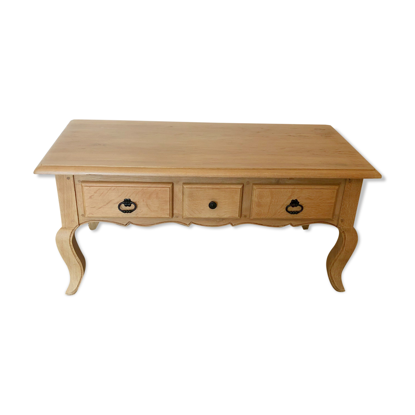 Vintage solid oak coffee table