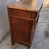 Small old sideboard with marble top