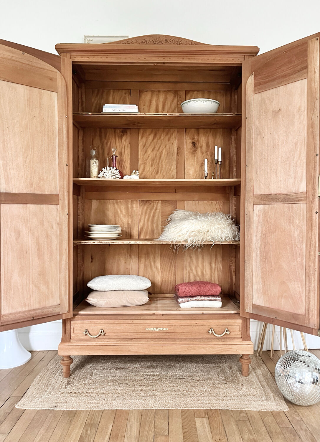 Fully restored mahogany wardrobe