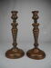 Pair of French copper candlesticks, 19th century