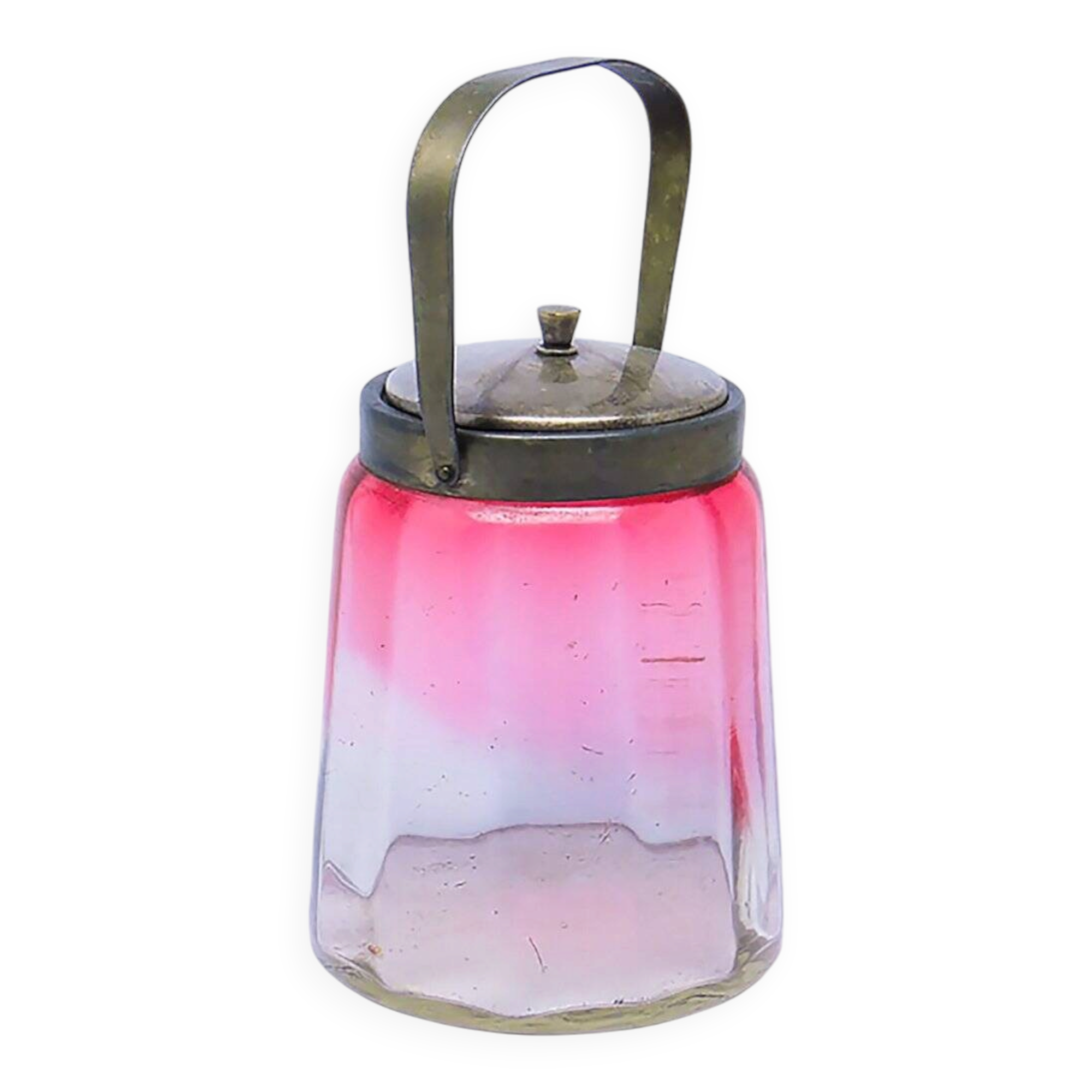 Art Nouveau tea box in glass, Germany, 1920s