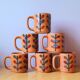 Cornean vintage stoneware mugs 60s