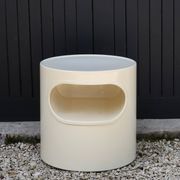 Giano bedside table by Artemide in plastic, 1960s.