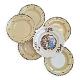 Vintage soup plates