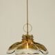 Beautiful 1960s J.T. Kalmar Franken heavy Murano glass floral ceiling lamp