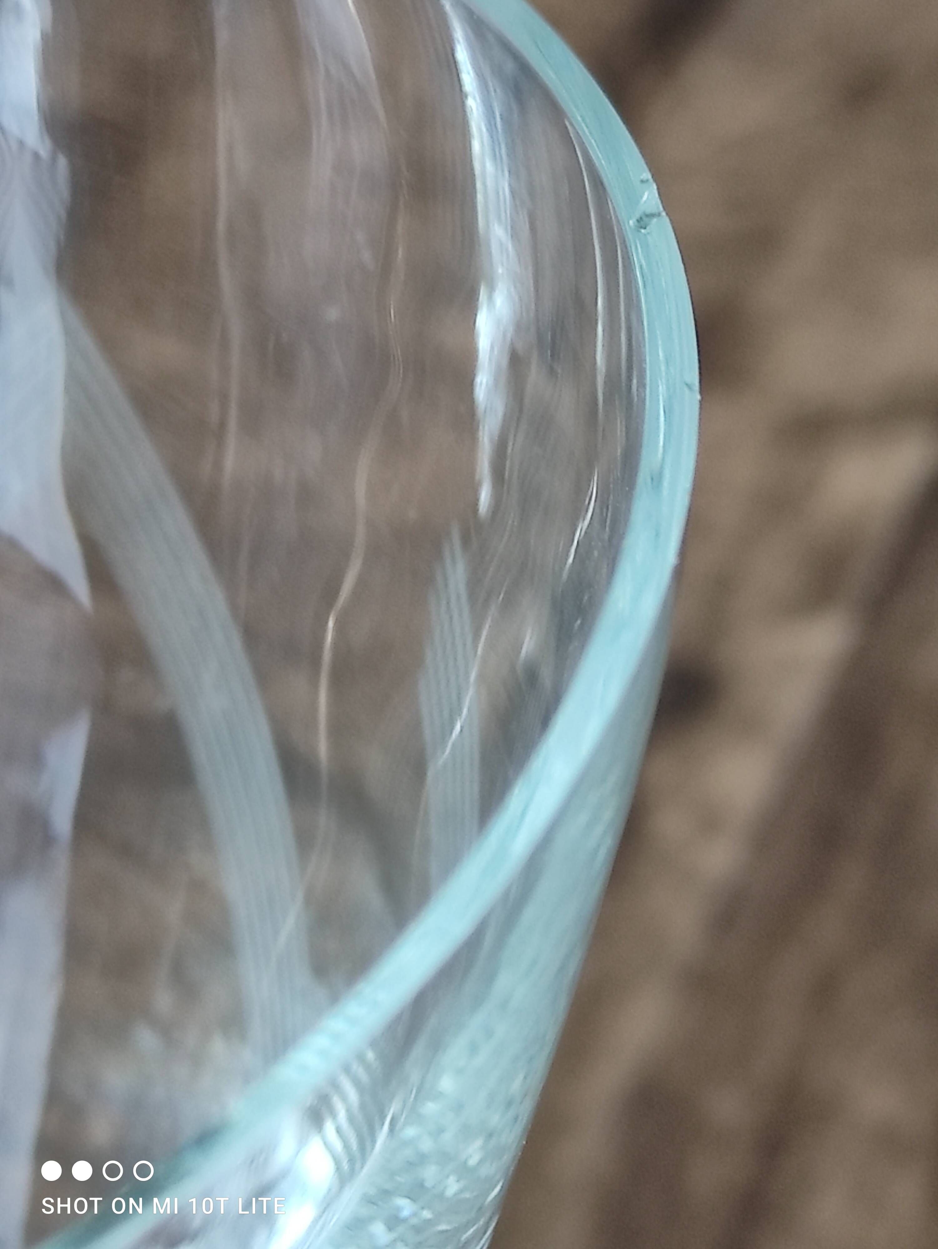 Set of 9 conical glasses on pedestal in antique chiseled glass crosses
