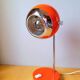 Orange eyeball lamp, G.Reggiani 70s