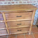 Bamboo chest of drawers