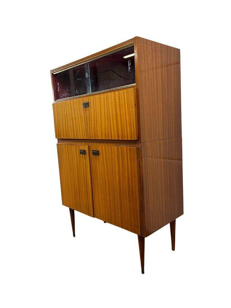 Mid-height wooden vintage sideboard / buffet / display cabinet
