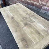 Monastery style dining table raw natural oak