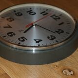 Jaz wall clock plastic chrome steel