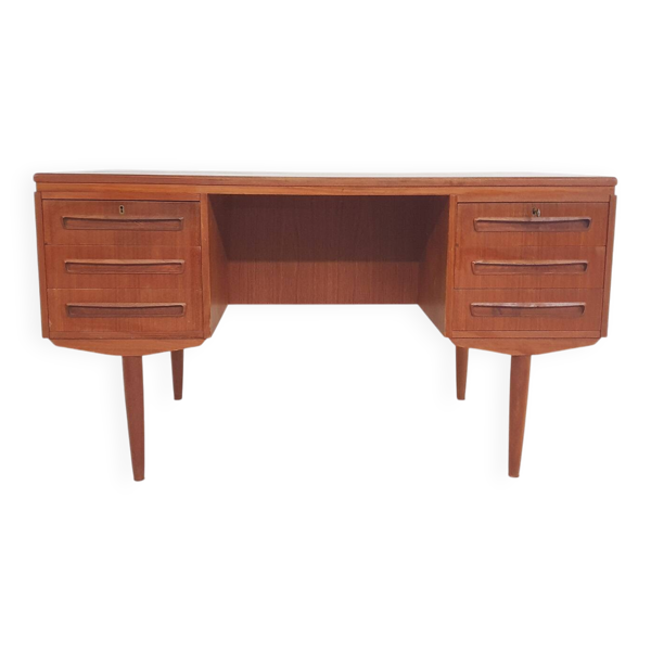 Bureau en teck de J.Svenstrup pour AP Møbler, Danemark 1960