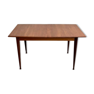 Scandinavian teak table with extension