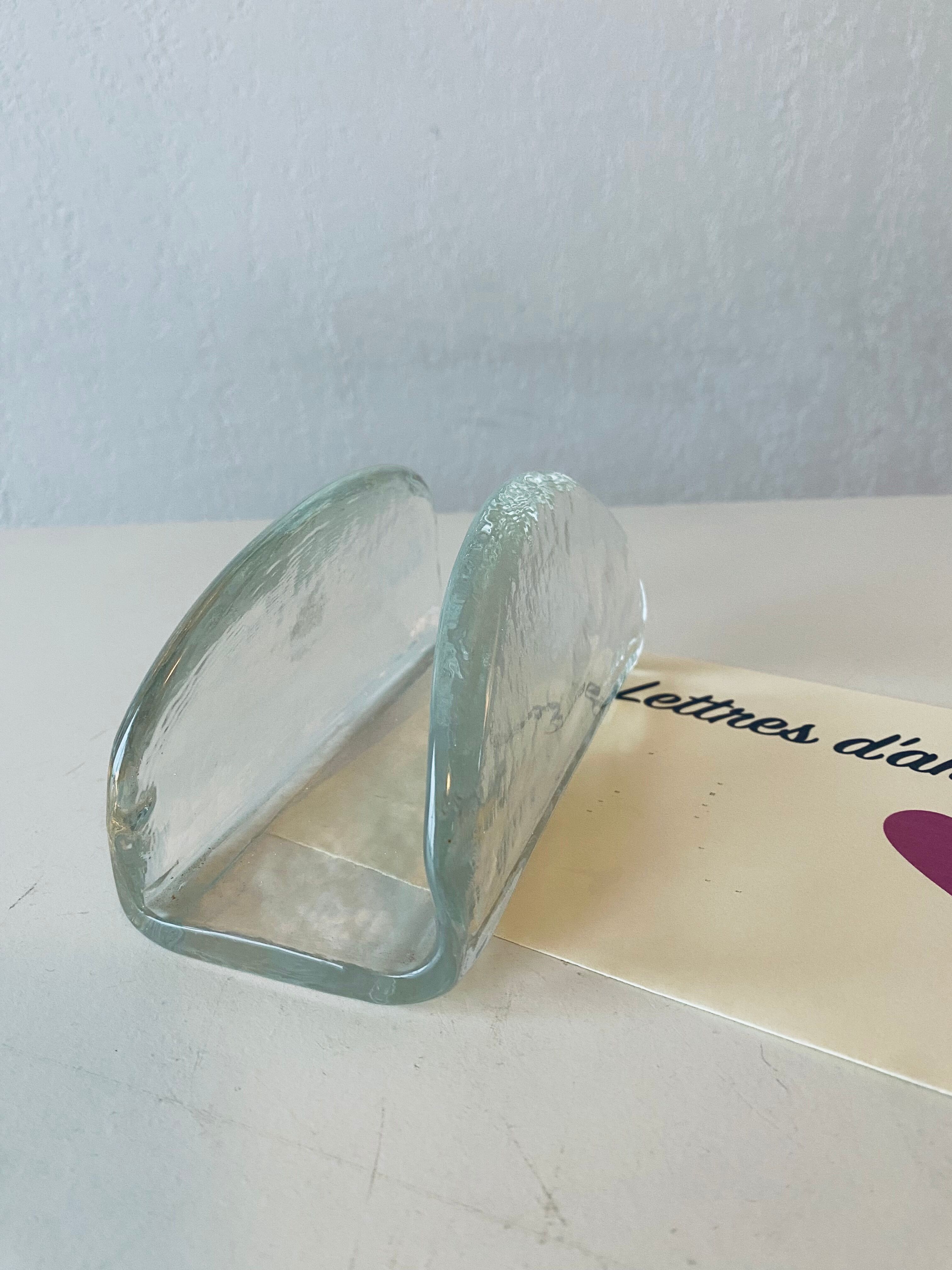 Glass letter holder