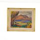 Huile sur panneau d'origine suédoise – “Sommardag” par B. Ekström – Datée de 1945 – Vintage et encadrée – 59 × 70 cm (23,2" × 27,6")