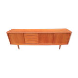 Scandinavian teak row by Axel Christensen for ACO Mobler