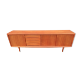 Scandinavian teak row by Axel Christensen for ACO Mobler