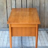 Flat teak desk by Gunnar Nielsen