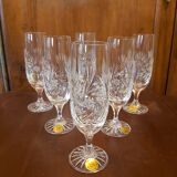 6 flutes with champagne crystal les grands ducs