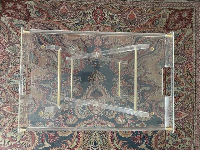 Small side table in Plexiglas 1970