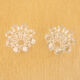 2 bougeoirs en verre transparent