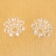 2 clear glass candle holders