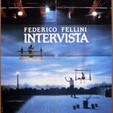 Original cinema poster "intervista" fellini