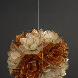 Suspension ball in pearly capiz shell Germany 1960s