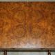 Antique extendable coffee table circa 1880 in solid walnut.