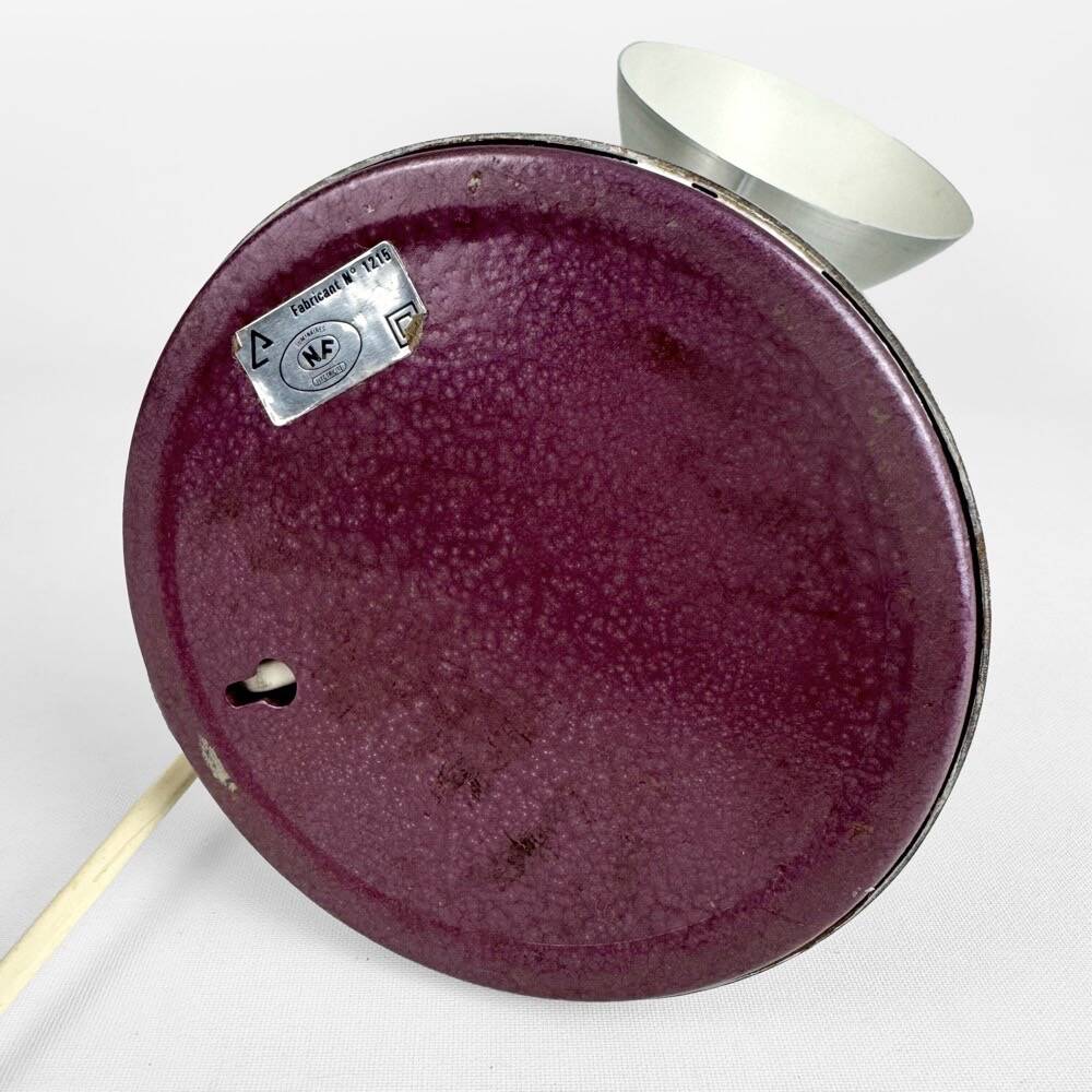 Flexible brushed aluminum lamp from the 60s