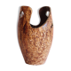 Freeform open worked vase by "Les potiers d'Accolay", France 1970s.