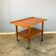 Rolling side table, serving trolley, teak, vintage from the 60s