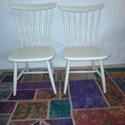Set of 2 vintage Scandinavian Akerblom chairs in birch, Sweden, 1955.