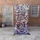 Tapis Marocain Boucherouite coloré - 95 x 211 cm