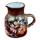 kostanda Vallauris Pichet à lait 1970 rare décor floral H 11,5 cm