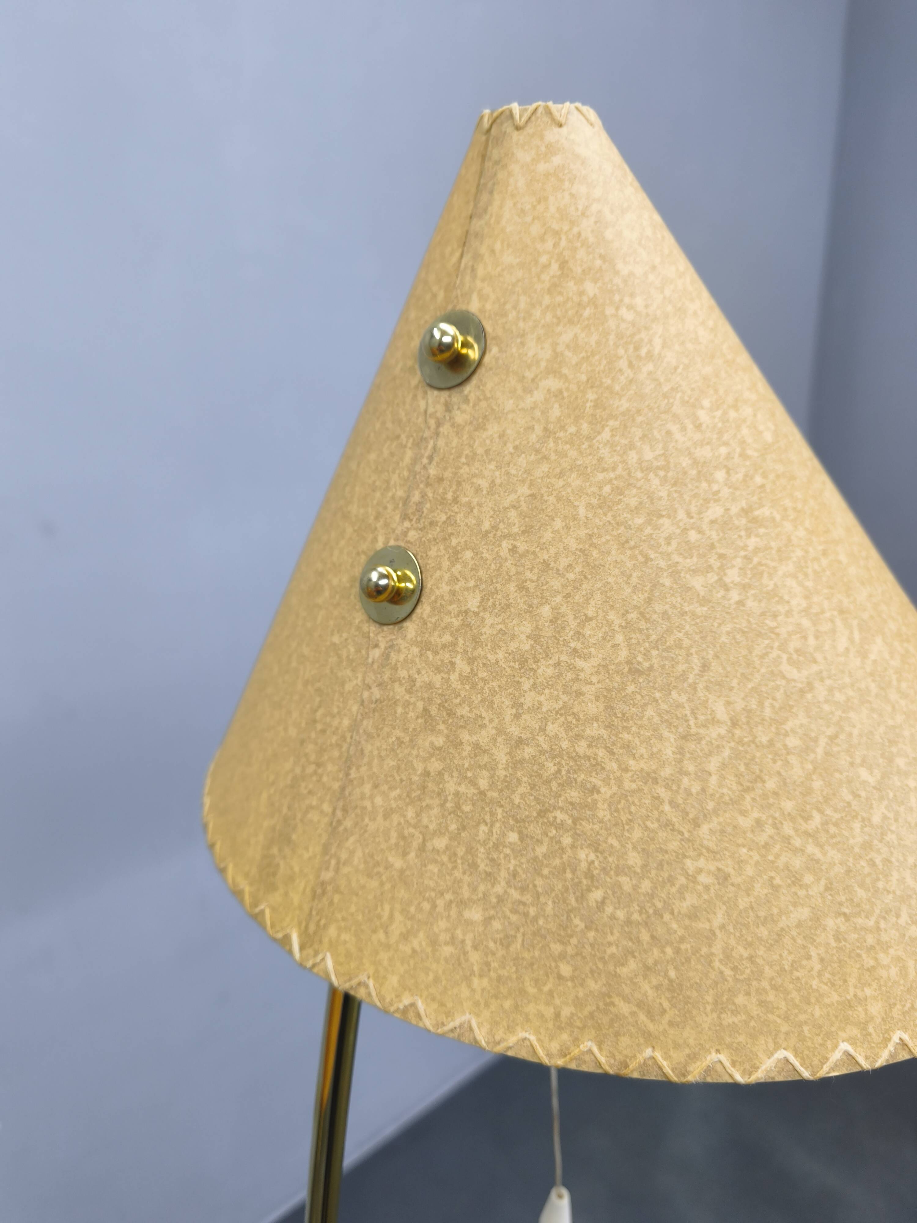 Mid Century Japanese Style Brass Floor Lamp, 1960s