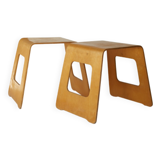 Pair of Benjamin stools tables by Lisa Norinder IKEA vintage 90s
