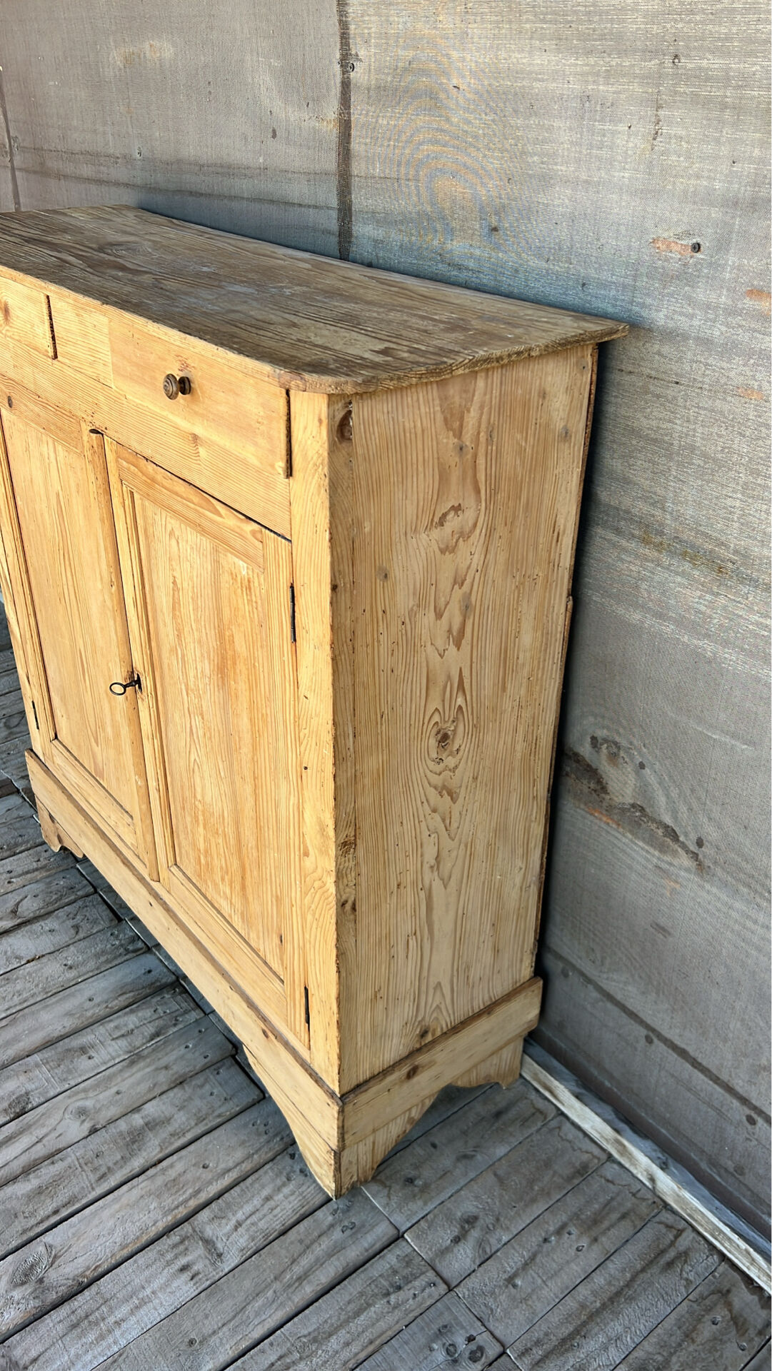 Rustic wooden Parisian buffet