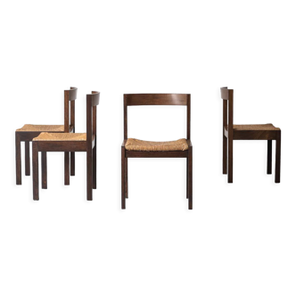 Set de 4 chaises de salle à manger par Gerard Geytenbeek pour AZS Furniture, design hollandais des années 1960
