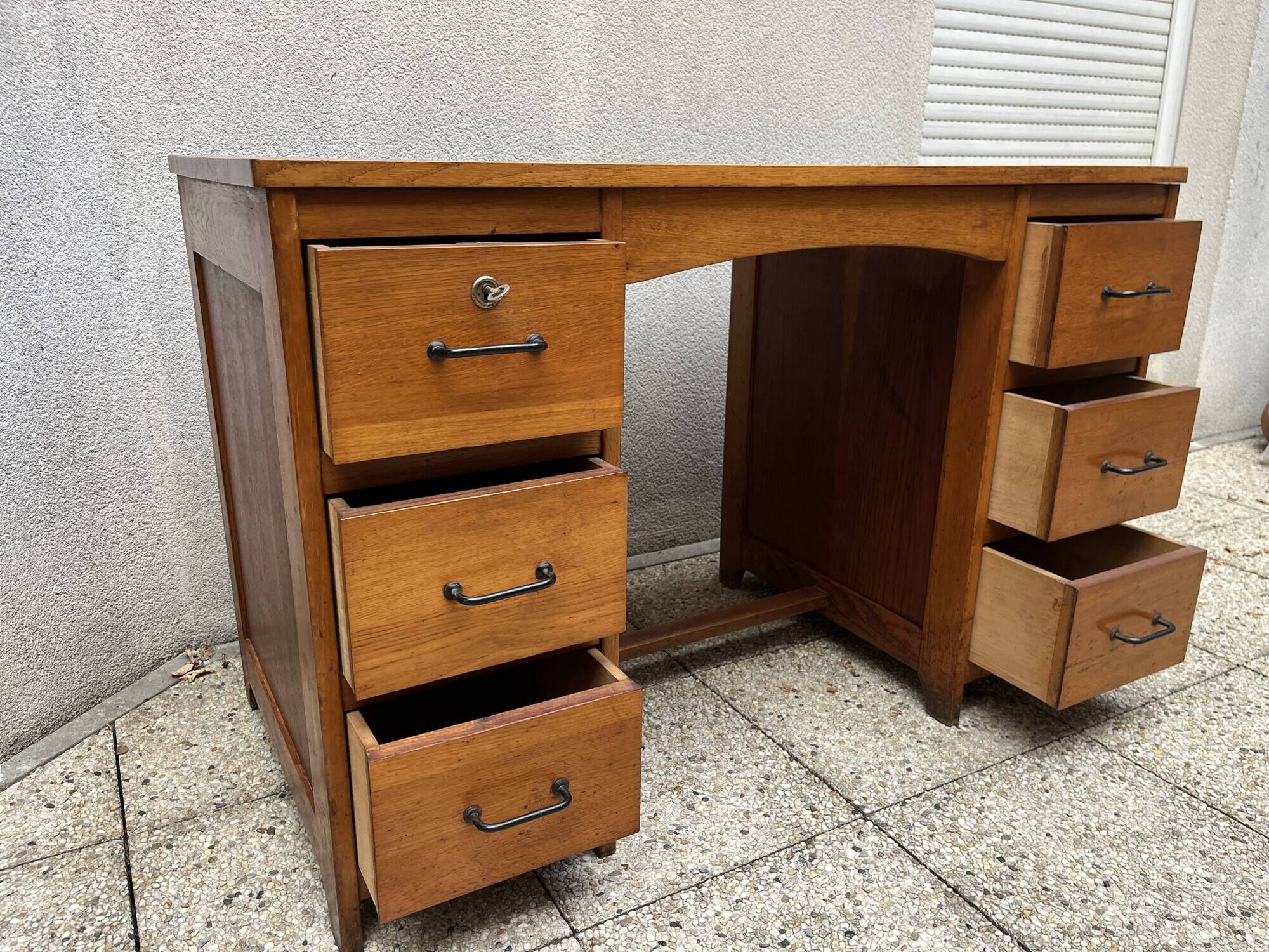 Vintage oak desk