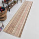 2x10 Narrow Brown Beige Turkish Runner Rug, 69x301Cm
