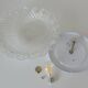 Vintage Murano Glass Sconce: Pearl Glass Wall Lamp / Handmade Flush Mount