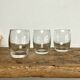 5 petits verres striés vintage