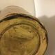 Yellow copper vase signed gbn art deco