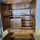 Buffet deux corps Empire en noyer