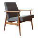 Scandinavian modern armchair graphite corduroy H.Lis