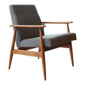 Scandinavian modern armchair graphite corduroy H.Lis