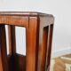 Vintage brutalist umbrella stand made of solid wood.