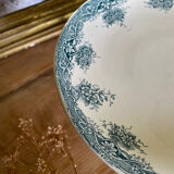 Old dessert service, compotier flat plates iron Prima Saint Amand